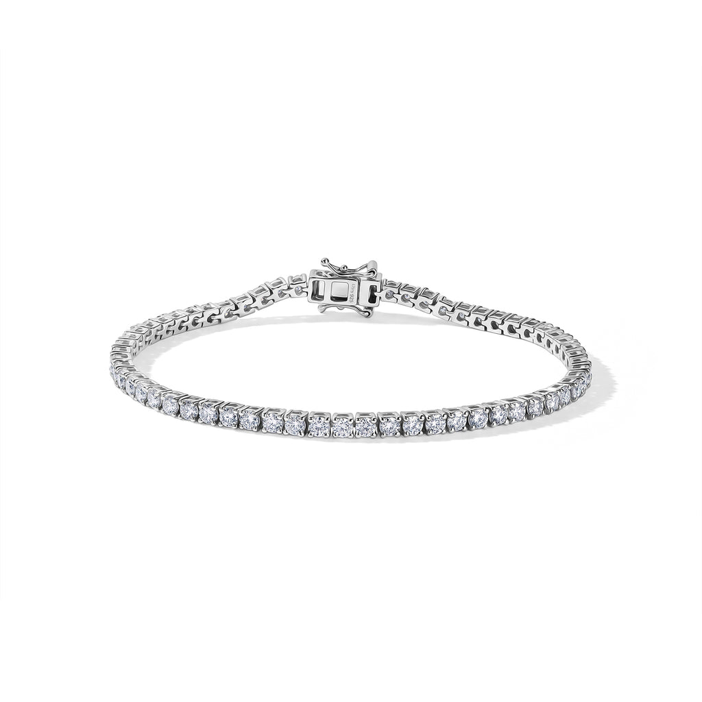 EVER TRUE Moissanit Armband ca. 20 cm 925 Silber Rhodiniert ca. 5,70 ct.