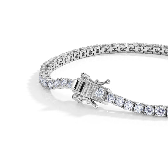 EVER TRUE Moissanit Armband ca. 20 cm 925 Silber Rhodiniert ca. 5,70 ct.