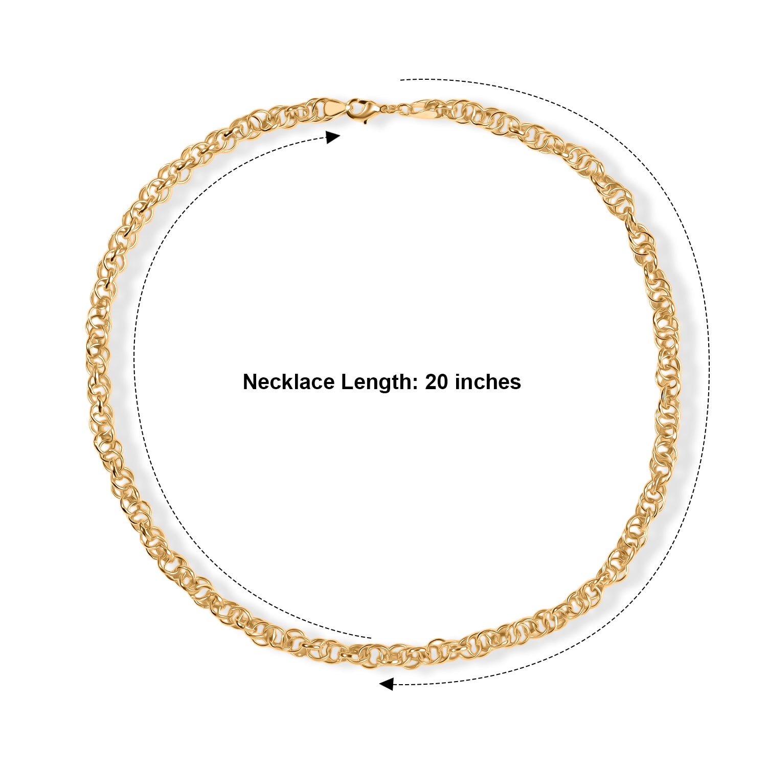 EVER TRUE Reine Bronze 750 Vergoldet Halskette ca. 50 cm ca. 39,00g