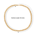 EVER TRUE Reine Bronze 750 Vergoldet Halskette ca. 50 cm ca. 39,00g