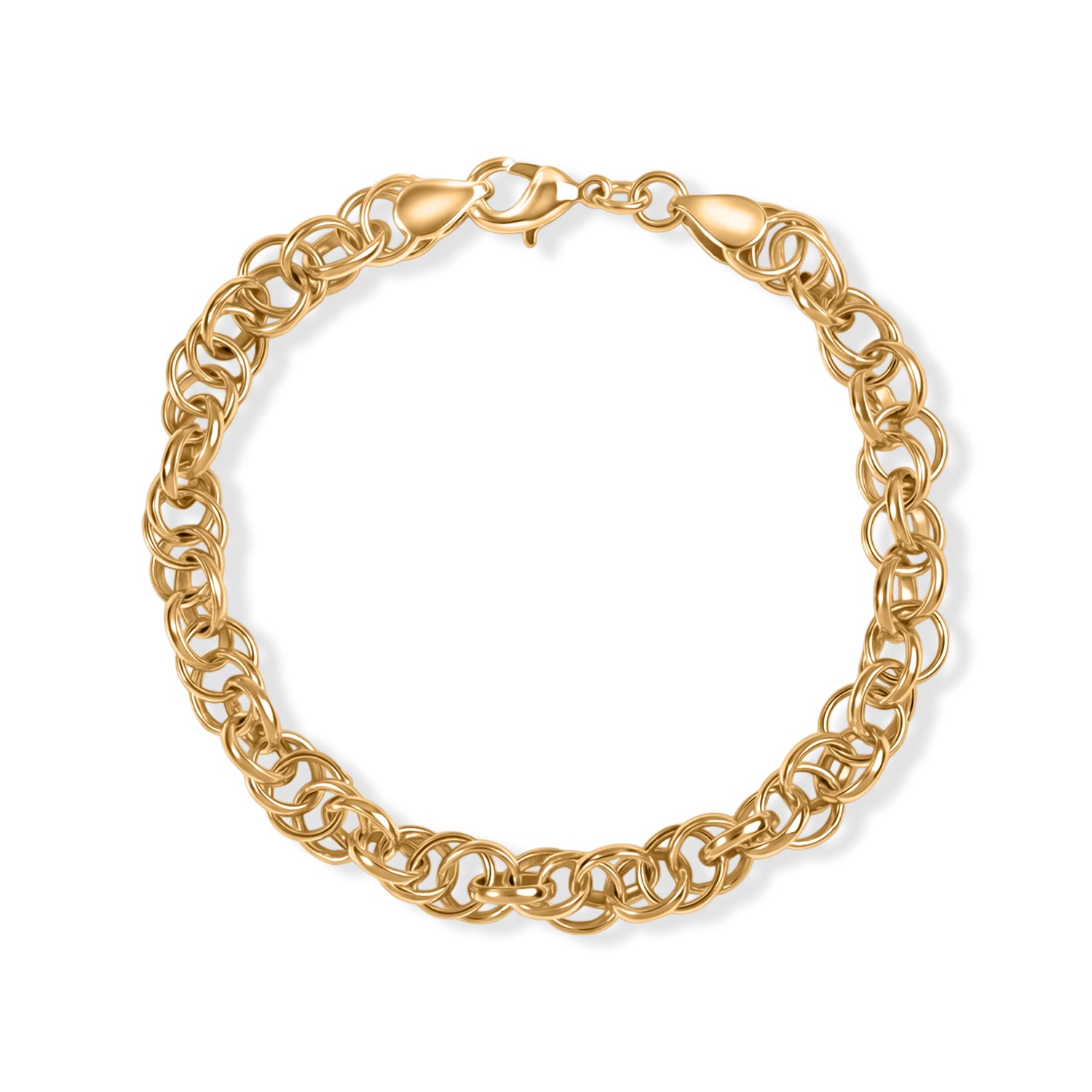 EVER TRUE Reine Bronze 750 Vergoldet Armband ca. 19 cm ca. 18,00g