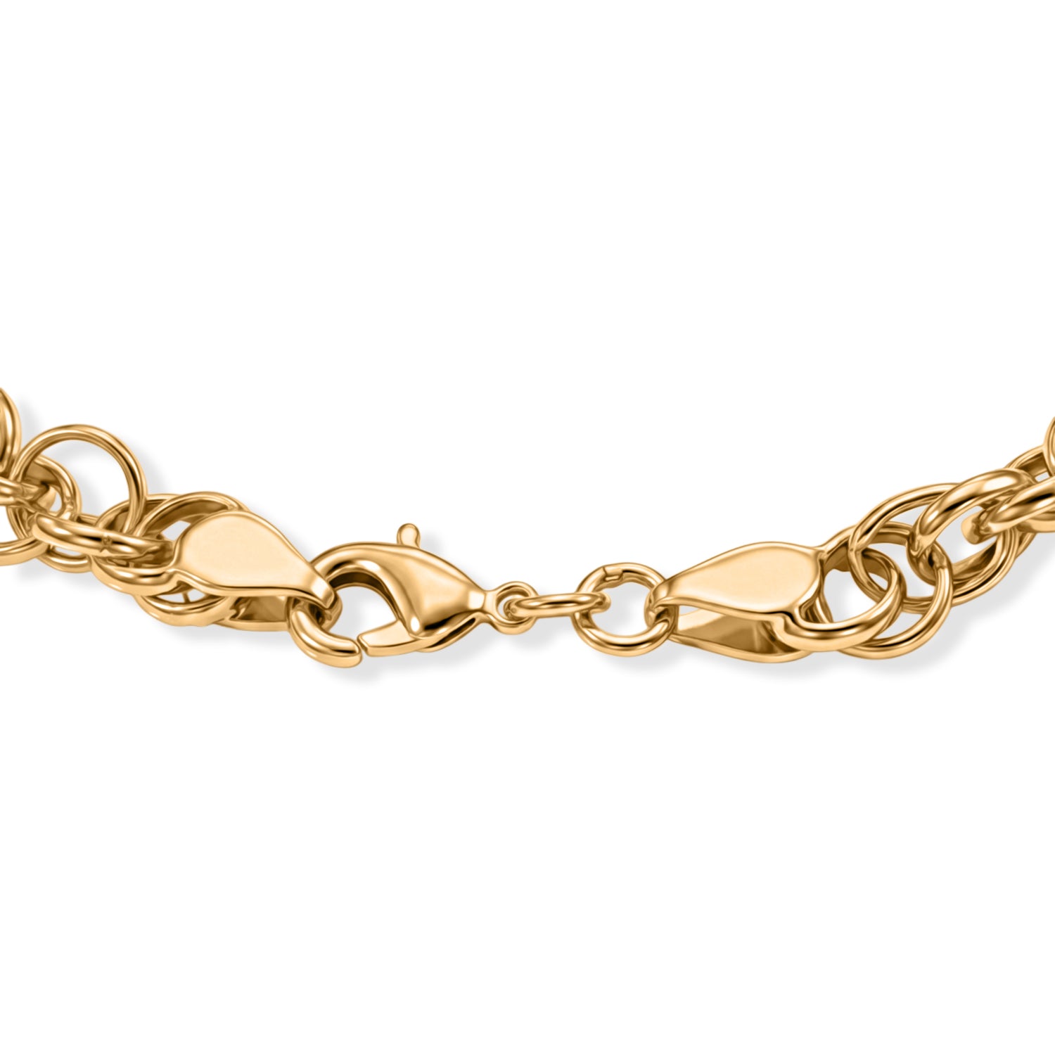 EVER TRUE Reine Bronze 750 Vergoldet Armband ca. 19 cm ca. 18,00g