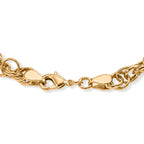 EVER TRUE Reine Bronze 750 Vergoldet Armband ca. 19 cm ca. 18,00g