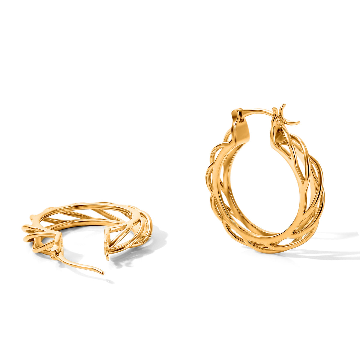 EverTrue Ohrringe, Bronze 750 vergoldet - 5,29 Gramm