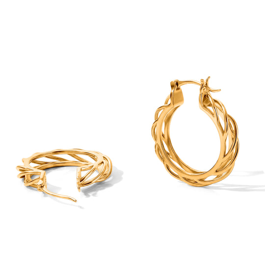 EVER TRUE Reine Bronze 750 Vergoldet Ohrringe 5,29g
