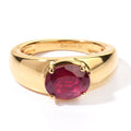 EVER TRUE AA Afrikanischer Rubin (Fissure gefüllt) Ring Reine Bronze (Größe 17.00) ca. 2,83 ct