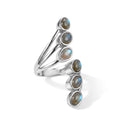 EVER TRUE AAA Labradorit Ring 316L Edelstahl (Größe 16.00) ca. 5,24 ct