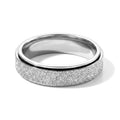 Sandmattierter Ring aus 316L Edelstahl Ring (Größe 16.00) ca. 5,40g