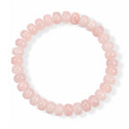 Rosenquarz Armband Flexibel  18 cm ca. 165,00 ct.