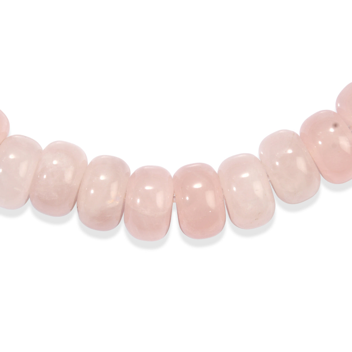 Rosenquarz Armband Flexibel  18 cm ca. 165,00 ct.
