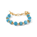 Amazonit Armband ca. 15.25 cm Reine Legierung Goldton ca. 75.00 ct