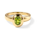 D'Joy Peridot Arizona Ring 925 Silber 750 Gelbgold vermeil (Größe 18.00) ca. 0,89 ct