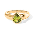 D'Joy AA Peridot Arizona Ring 925 Silber 750 Gelbgold vermeil (Größe 18.00) ca. 1,76 ct