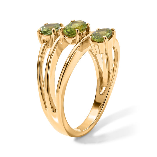 EVER TRUE Peridot Arizona Ring Reine Bronze (Größe 18.00) ca. 1,29 ct