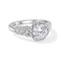 LUXURIANT SGL zertifizierter SI-GH Labor Diamant Ring, 925 Silber rhodiniert - 2 ct.