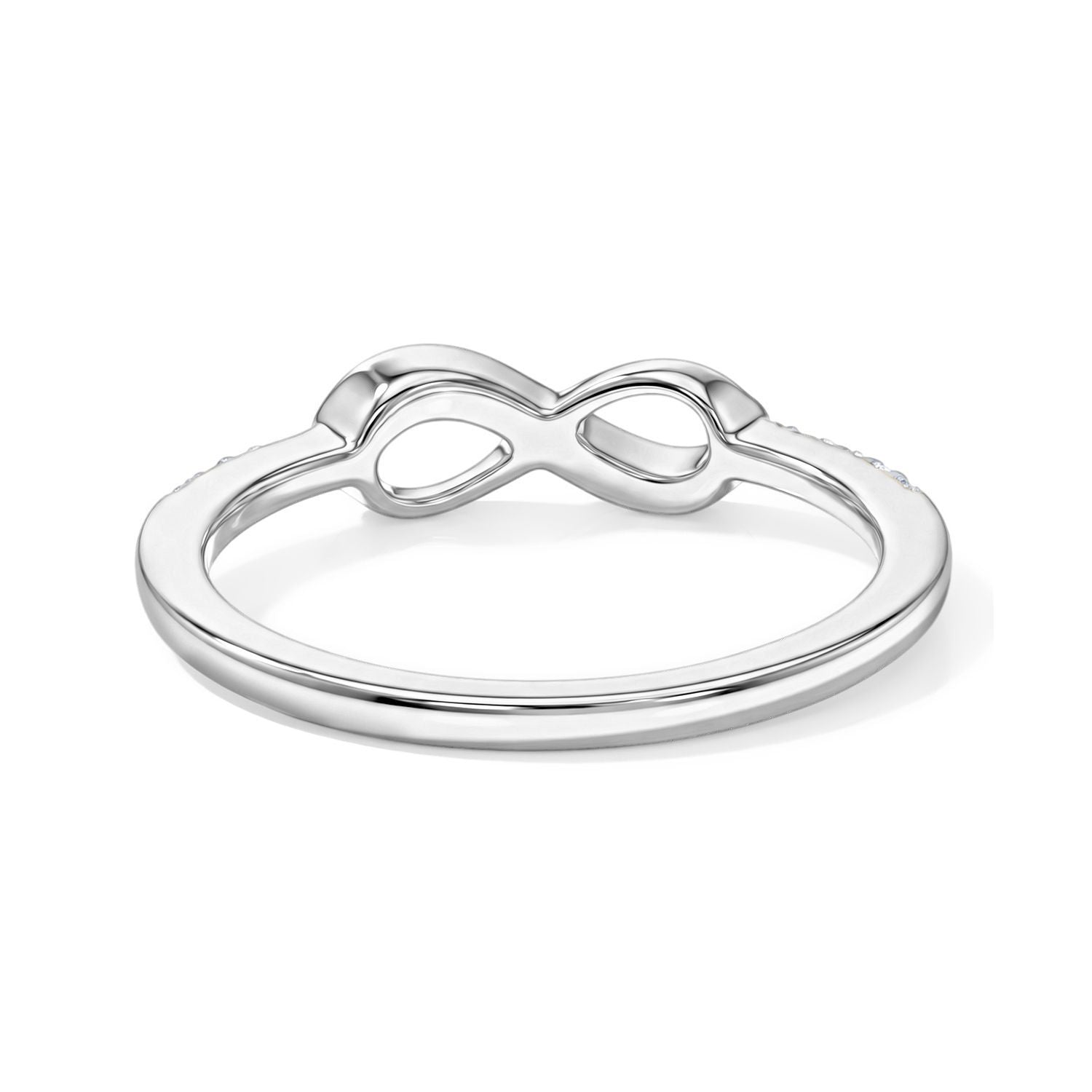 LUXURIANT SI-GH Labor Diamant Ring, 925 Silber rhodiniert - 0,12 ct.