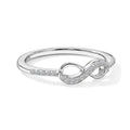 LUXURIANT DIAMOND - Lab Grown Diamant SI-GH Ring 925 Silber Rhodiniert (Größe 20.00) ca. 0,12 ct