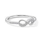 LUXURIANT DIAMOND - Lab Grown Diamant SI-GH Ring 925 Silber Rhodiniert (Größe 20.00) ca. 0,12 ct