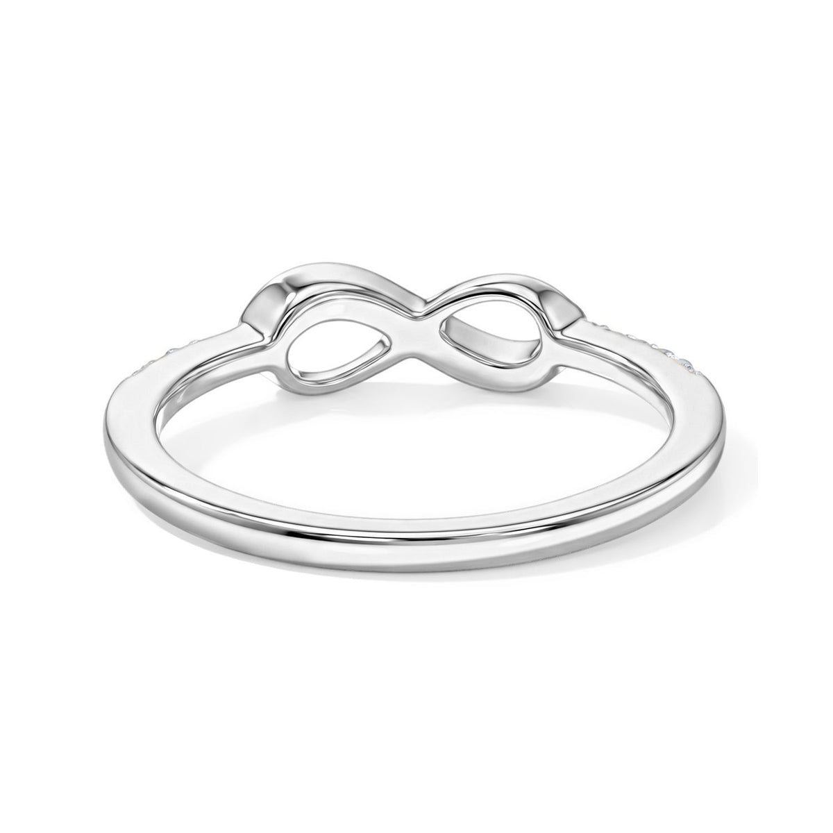 LUXURIANT SI-GH Labor Diamant Ring, 925 Silber rhodiniert - 0,12 ct.