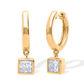LUXURIANT DIAMOND - Lab Grown Diamant VS-EF Ohrringe 925 Silber 750 Gelbgold vermeil ca. 1.00 ct