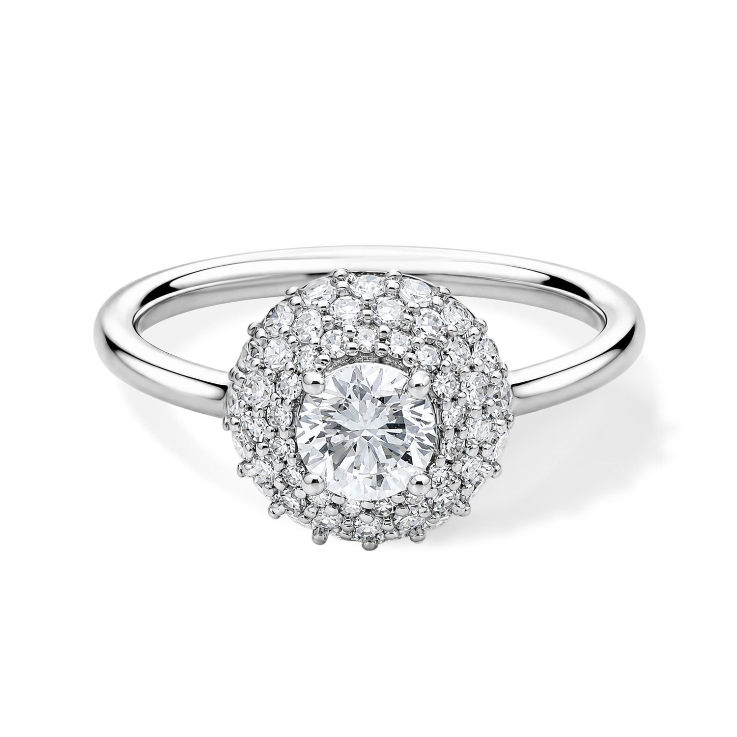 LUXURIANT SGL zertifizierter VS-EF Labor Diamant Ring in 950 Platin - 1,01 ct.