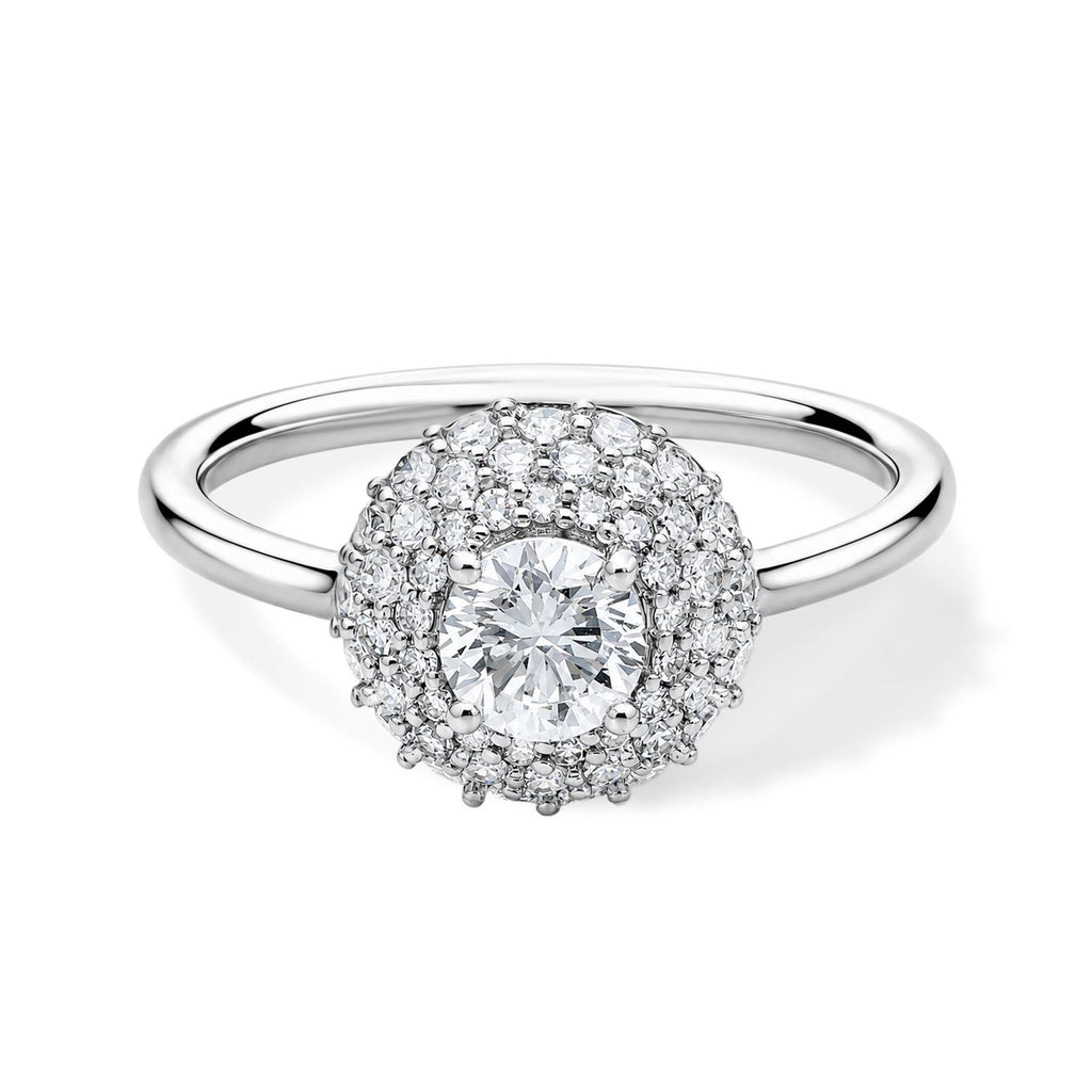 LUXURIANT SGL zertifizierter VS-EF Labor Diamant Ring in 950 Platin - 1,01 ct.