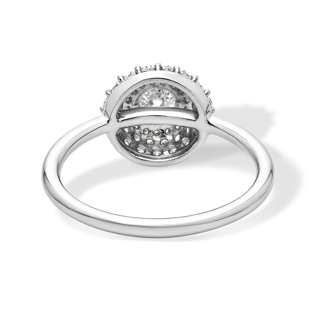 LUXURIANT SGL zertifizierter VS-EF Labor Diamant Ring in 950 Platin - 1,01 ct.