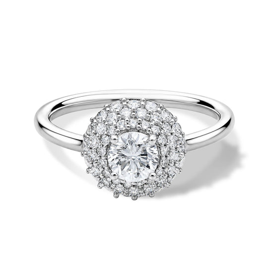 LUXURIANT DIAMOND - Lab Grown  Diamant SGL zertifiziert  VS-EF Ring 950 Platin (Größe 20.00) ca. 1,02 ct