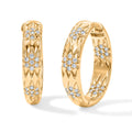 LUXURIANT DIAMOND - Lab Grown Diamant SGL zertifiziert SI-GH Ohrringe 925 Silber 750 Gelbgold vermeil ca. 0,50 ct.