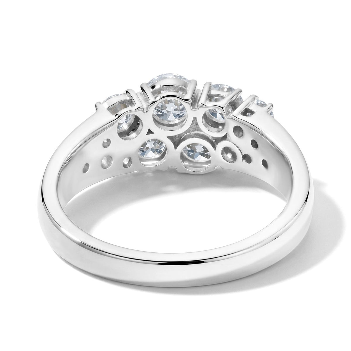 LUXURIANT DIAMOND - Lab Grown Diamant SGL zertifiziert SI-GH Ring 925 Silber Rhodiniert (Größe 18.00) ca. 1,48 ct