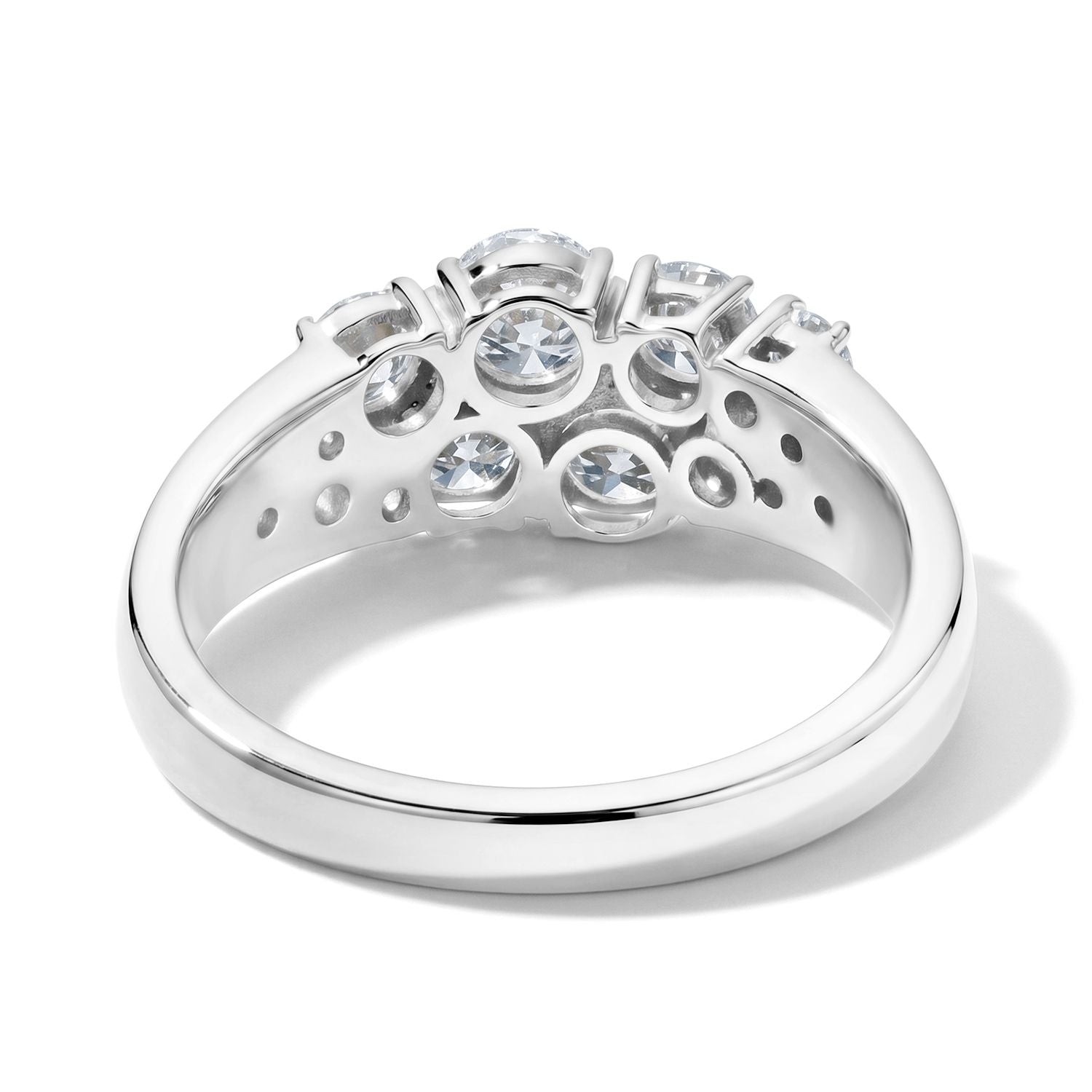 LUXURIANT DIAMOND - Lab Grown Diamant SGL zertifiziert SI-GH Ring 925 Silber Rhodiniert (Größe 20.00) ca. 1,48 ct