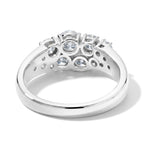 LUXURIANT DIAMOND - Lab Grown Diamant SGL zertifiziert SI-GH Ring 925 Silber Rhodiniert (Größe 21.00) ca. 1,48 ct