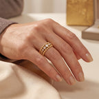 LUXURIANT DIAMOND - Lab Grown Diamant SI-GH Ring 925 Silber 750 Gelbgold vermeil (Größe 17.00) ca. 0,25 ct