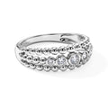 LUXURIANT DIAMOND - Lab Grown Diamant SI-GH Ring 925 Silber Rhodiniert (Größe 17.00) ca. 0,25 ct