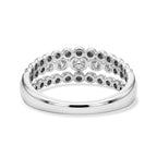 LUXURIANT DIAMOND - Lab Grown Diamant SI-GH Ring 925 Silber Rhodiniert (Größe 17.00) ca. 0,25 ct