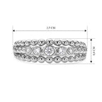 LUXURIANT DIAMOND - Lab Grown Diamant SI-GH Ring 925 Silber Rhodiniert (Größe 17.00) ca. 0,25 ct