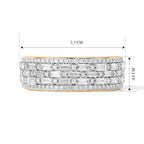 LUXURIANT DIAMOND - Lab Grown Diamant SGL zertifiziert SI-GH Ring 925 Silber 750 Gelbgold vermeil (Größe 17.00) ca. 1,00 ct