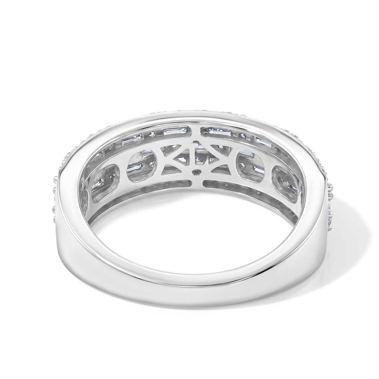 LUXURIANT DIAMOND - Lab Grown Diamant SGL zertifiziert SI-GH Ring 925 Silber Rhodiniert SGL zertifiziert (Größe 18.00) ca. 1.00 ct