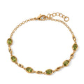 EVER TRUE Peridot Armband ca. 19  + 2.5 cm Extender Reine Bronze ca. 2,96 ct.