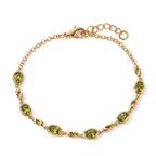 EVER TRUE Peridot Armband ca. 19  + 2.5 cm Extender Reine Bronze ca. 2,96 ct.