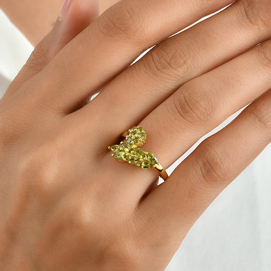 EVER TRUE Peridot Arizona Ring Reine Bronze (Größe 17.00) ca. 1,45 ct