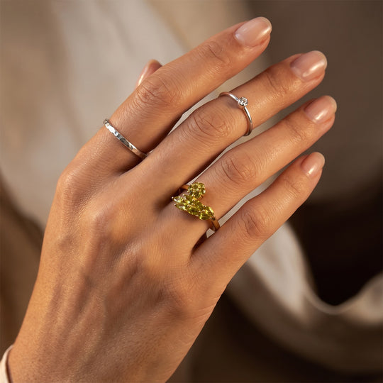 EVER TRUE Peridot Arizona Ring Reine Bronze (Größe 17.00) ca. 1,45 ct