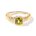 D'Joy Peridot Arizona Ring 925 Silber 750 Gelbgold vermeil (Größe 17.00) ca. 1,20 ct