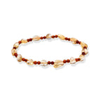 Citrin, Bernstein Armband 18 cm ca. 20,01 ct.