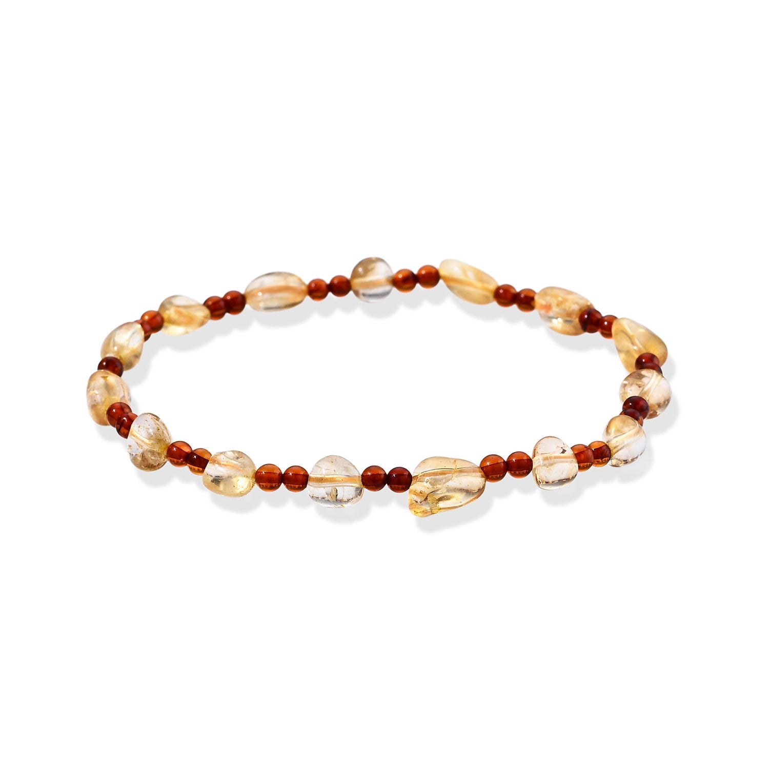 Citrin, Bernstein Armband 18 cm ca. 20,01 ct.