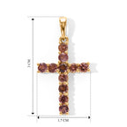 D'Joy AA Blush Turmalin Anhänger 925 Silber 750 Gelbgold vermeil ca. 1,27 ct.