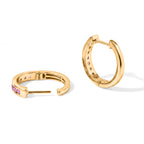 D'Joy AA Blush Turmalin Ohrringe 925 Silber 750 Gelbgold vermeil ca. 1,18 ct.