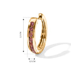 D'Joy AA Blush Turmalin Ohrringe 925 Silber 750 Gelbgold vermeil ca. 1,18 ct.