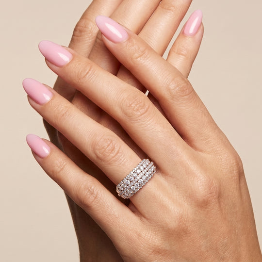 LUXURIANT DIAMOND - Lab Grown Diamant SI-GH Ring 925 Silber Rhodiniert (Größe 22.00) ca. 1.00 ct