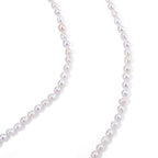 Weiße Süßwasser Perle (4-6 mm) Halskette ca. 45 cm 316L Edelstahl